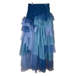 TOV Multicolor Tulle Tiered Skirt, Size 44, NWT, Fairycore Whimsigoth Whimsical